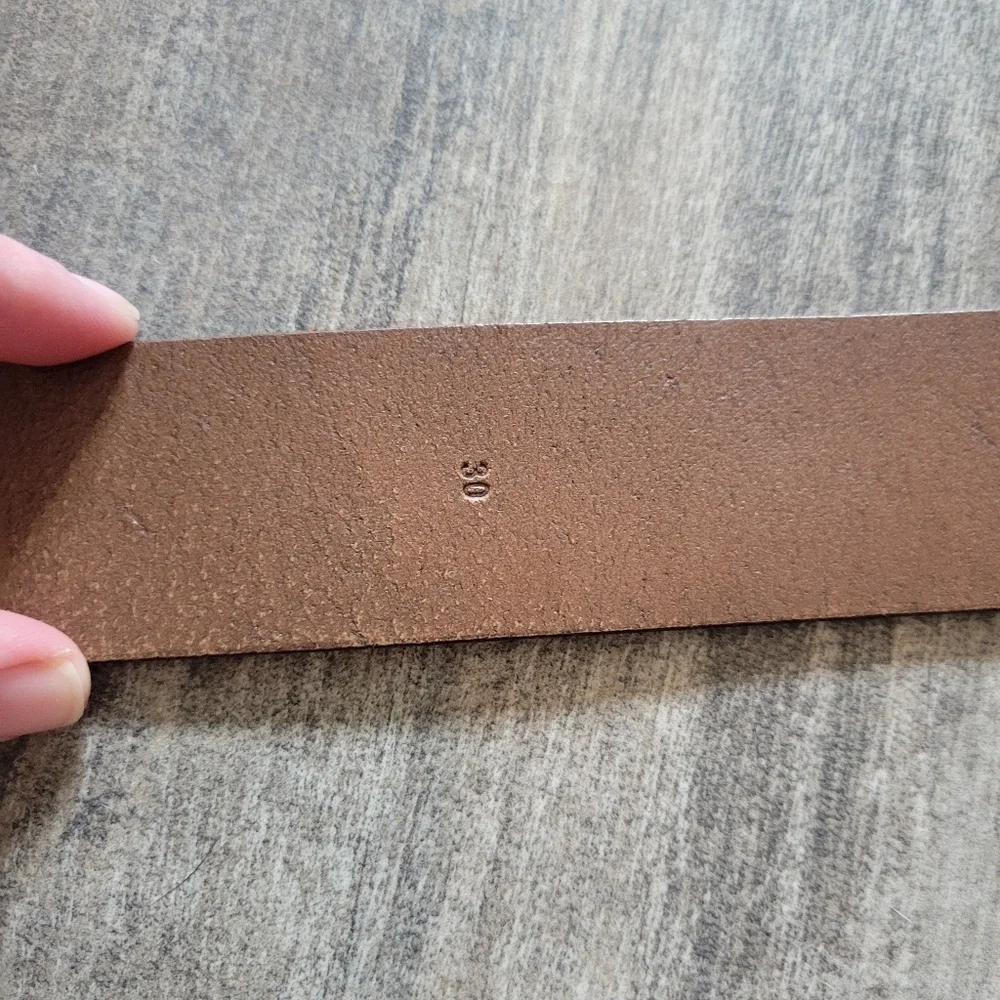 J. Crew Men's Brown Leather Belt Size 30